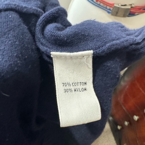 BLUE BUTTON DOWN SWEATER - Picture 7 of 8